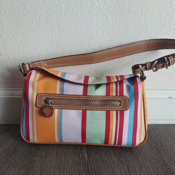 Tommy Hilfiger Multicolor Striped Handbag - Picture 1 of 10